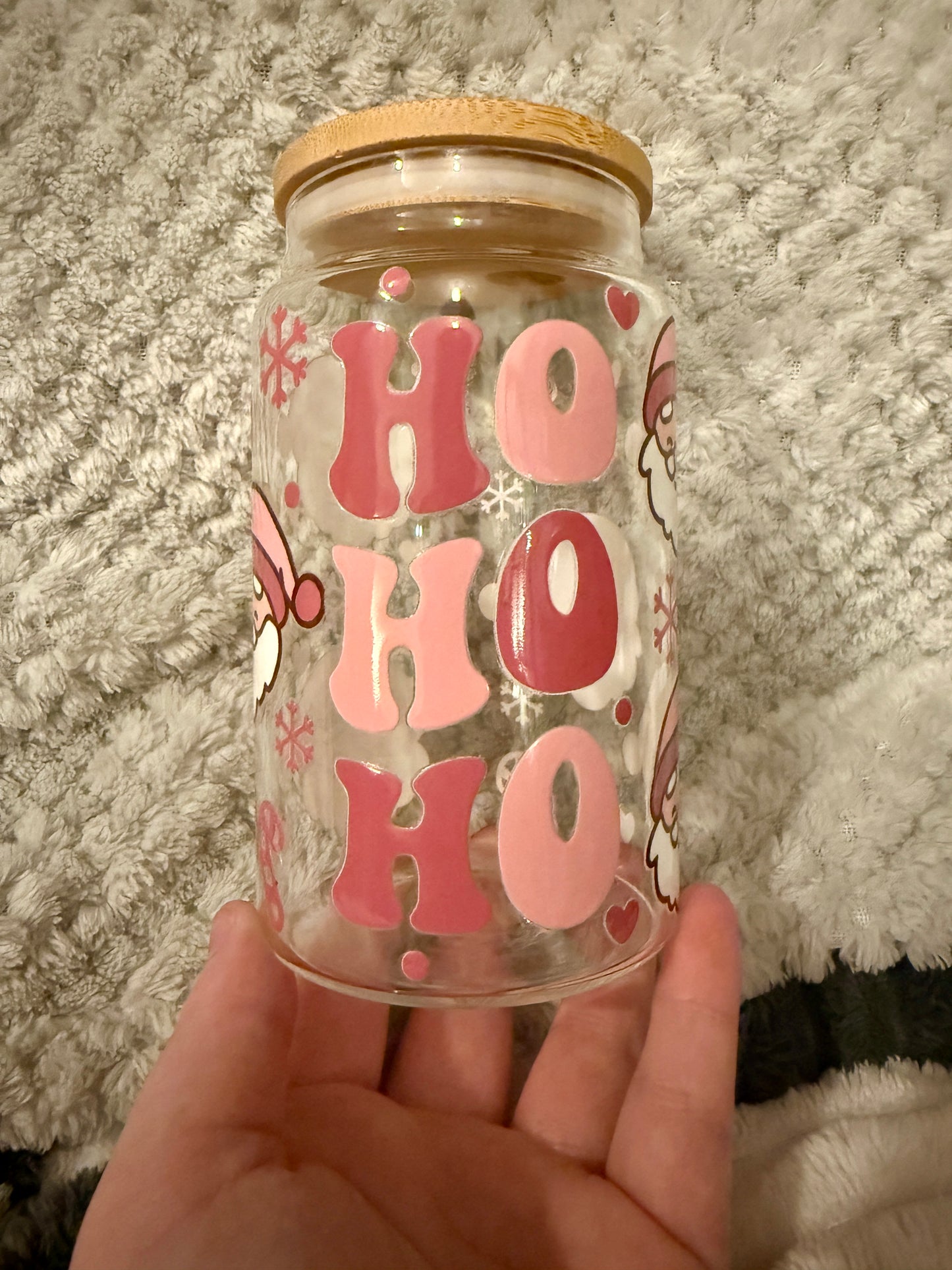 Christmas glass cups