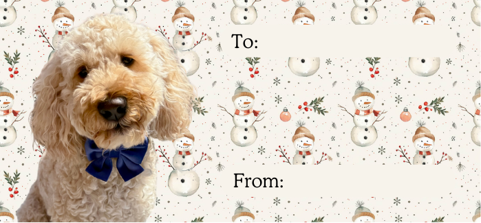 Personalised Christmas labels - Natural