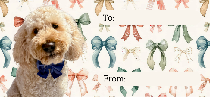 Personalised Christmas labels - Natural