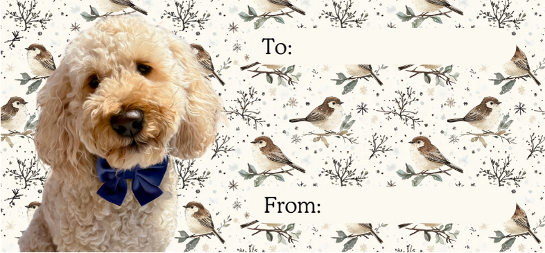 Personalised Christmas labels - Natural