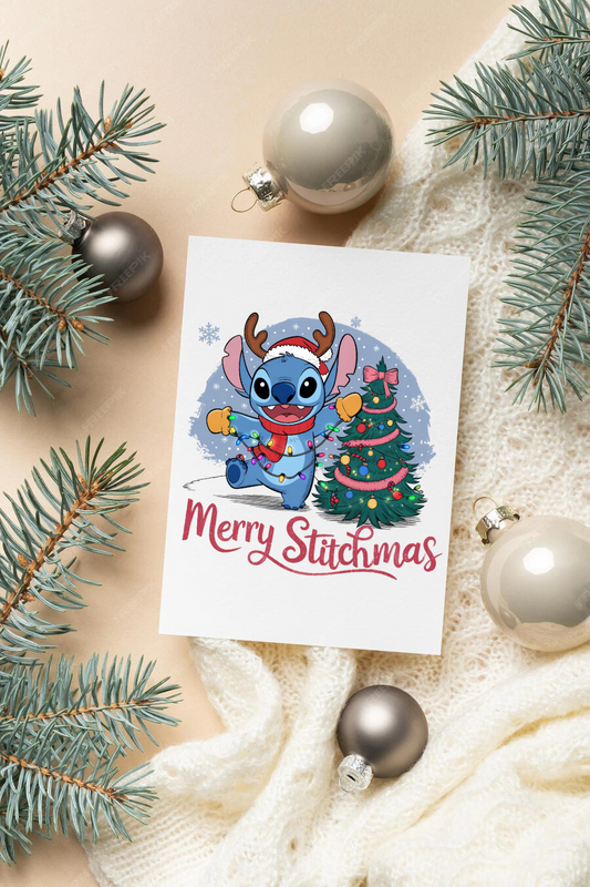 Merry stitchmas Christmas card