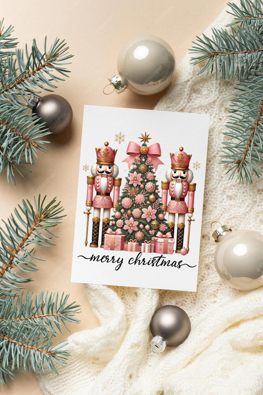 Pink nuttcracker card