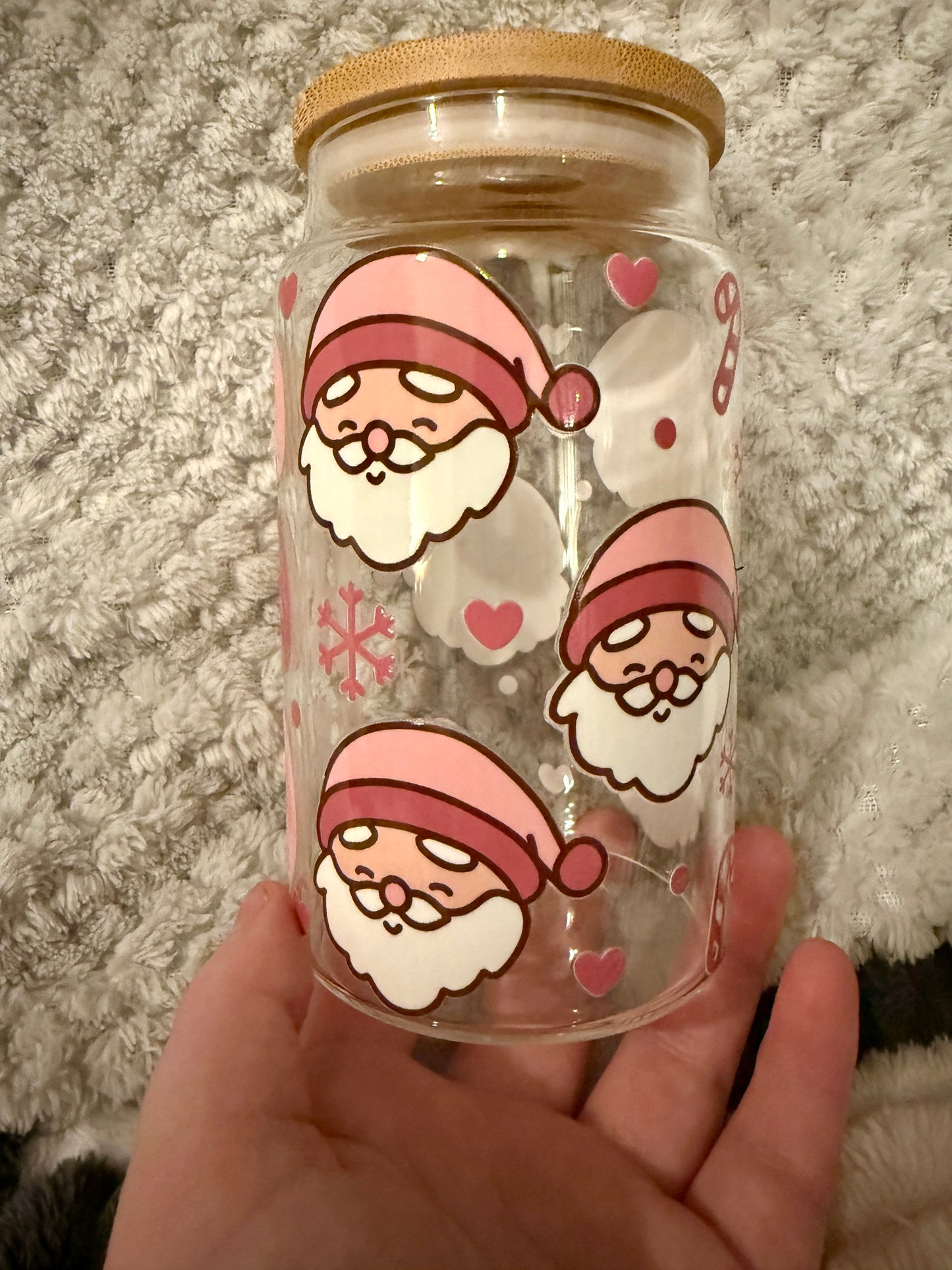Christmas glass cups