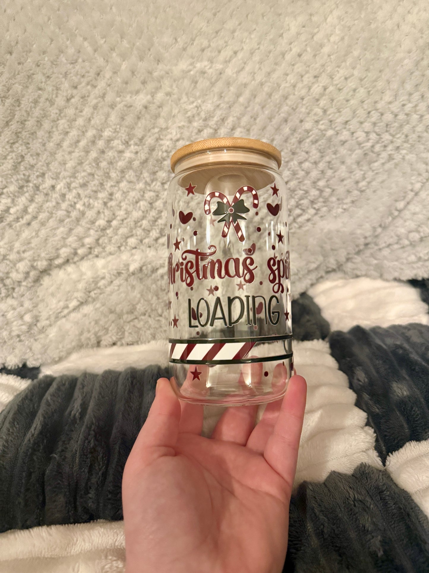 Christmas glass cups