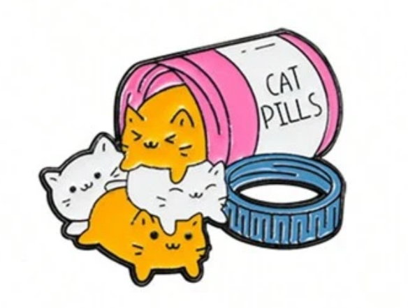 Cat pills pins