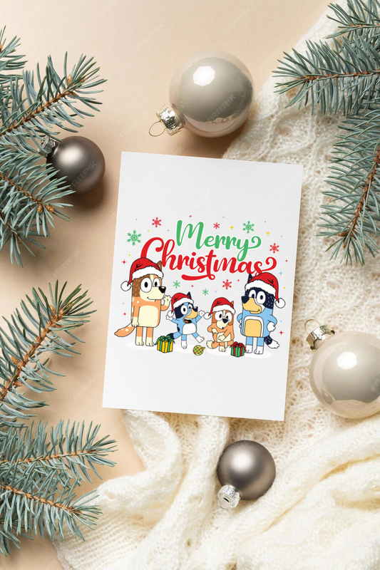 Bluey Christmas card