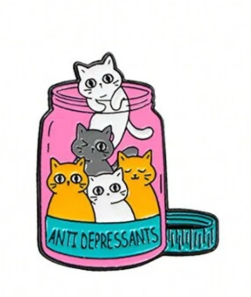 Cat pills pins