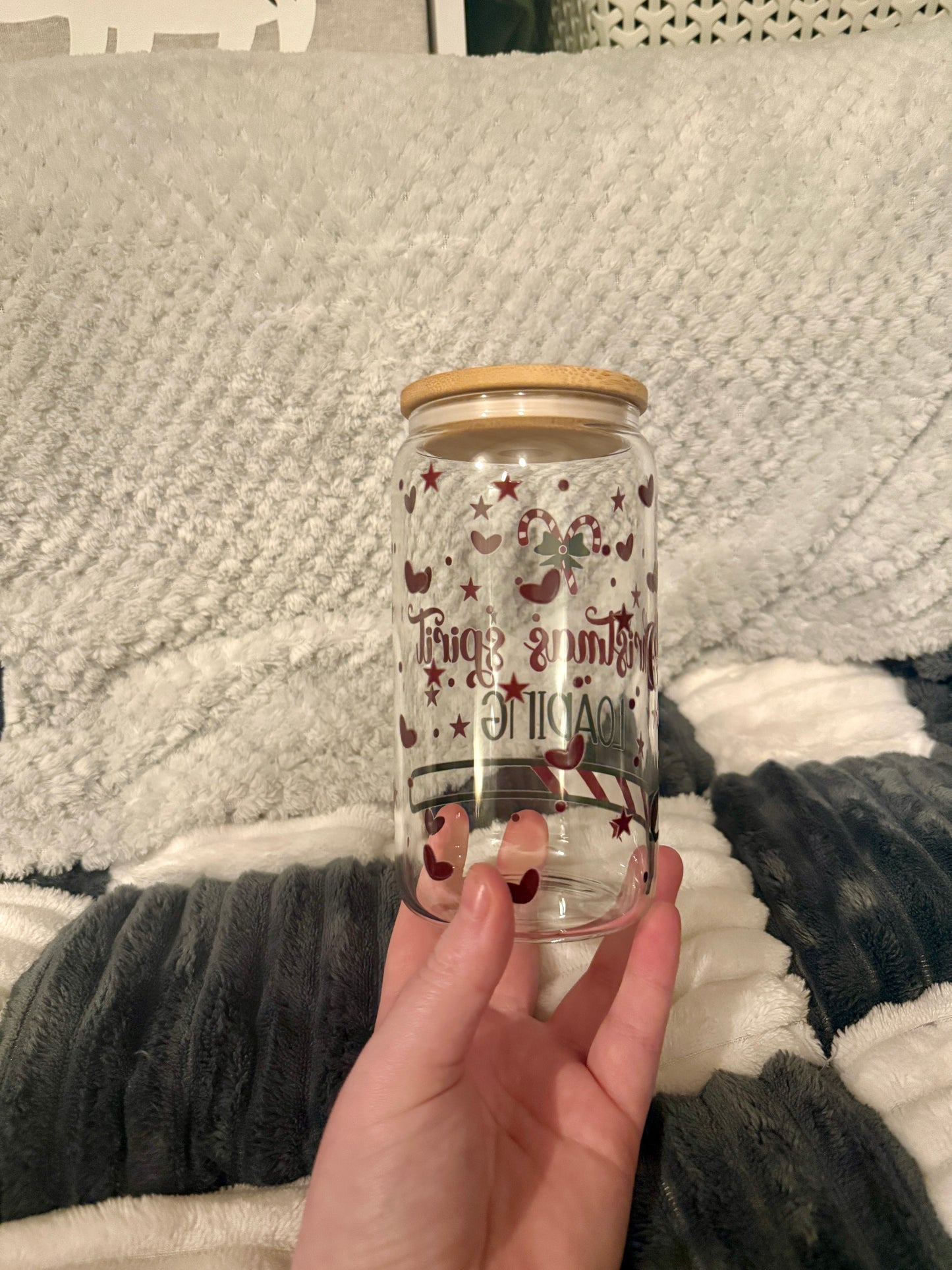 Christmas glass cups