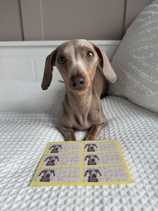 Personalised Christmas labels - Natural