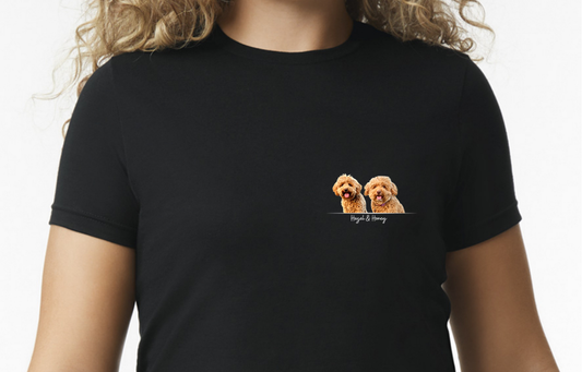 personalised peekaboo pet t-shirt