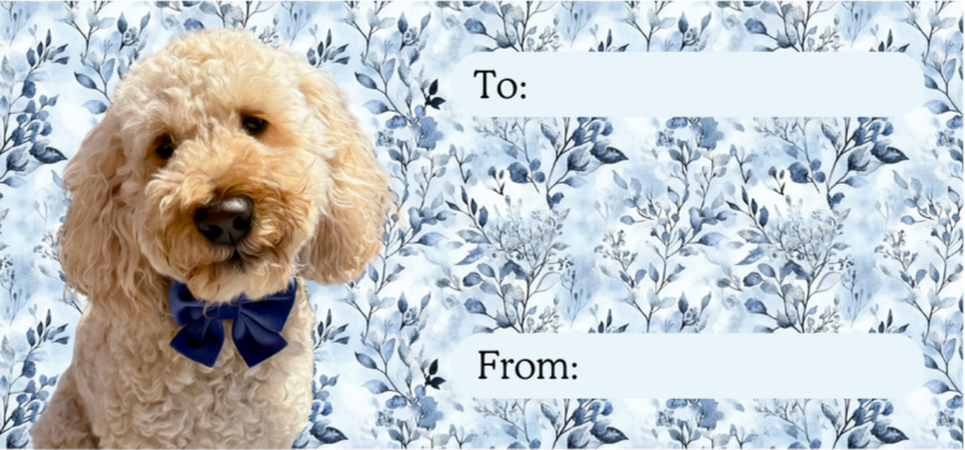 Personalised Christmas labels - Blue