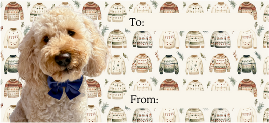 Personalised Christmas labels - Natural